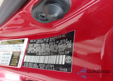 2014 Toyota Camry Xle V6 from USA, damaged, VIN 4T1BK1FK4EU552713